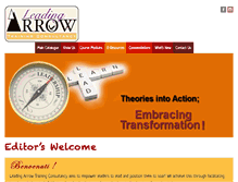 Tablet Screenshot of leadingarrow.org
